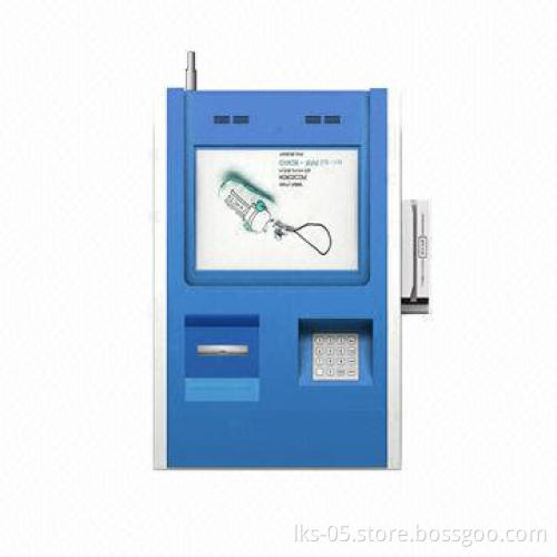 Wall-mounted Kiosk with 10.4" Touchscreen and Stripe Magnetic Card Reader